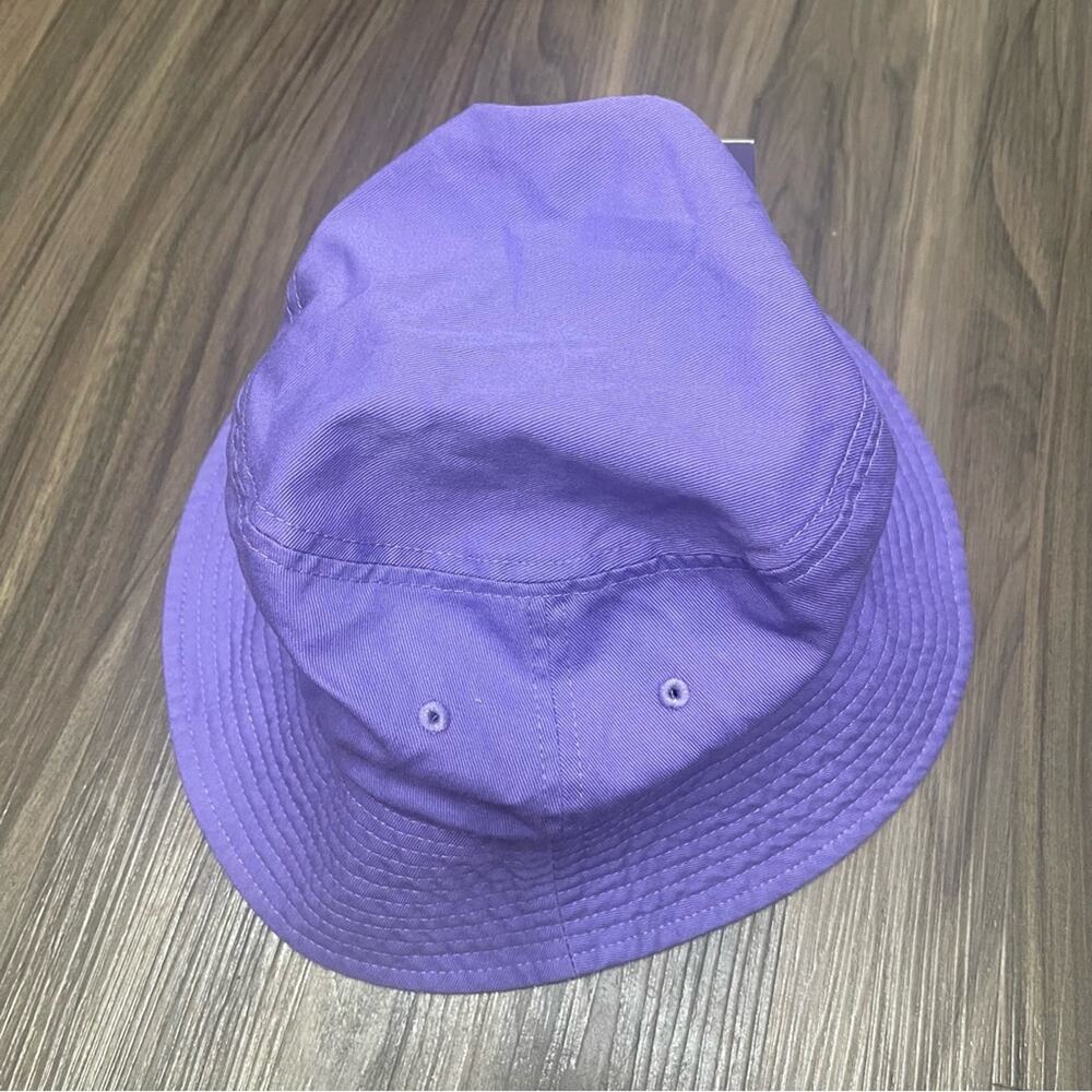 NWT The Hat Depot Bucket Sun Hat 100% Cotton Long Brim lavender sz S/M